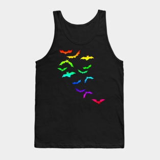 colored bat Tank Top